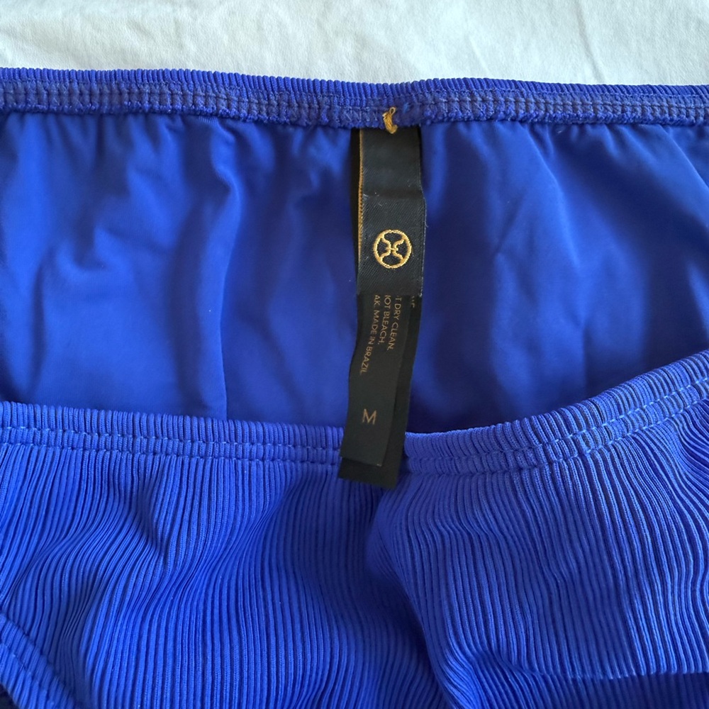 Vix by Paula Hermanny Ruffled Bikini in Klein Blue size M - Picture 6 of 8